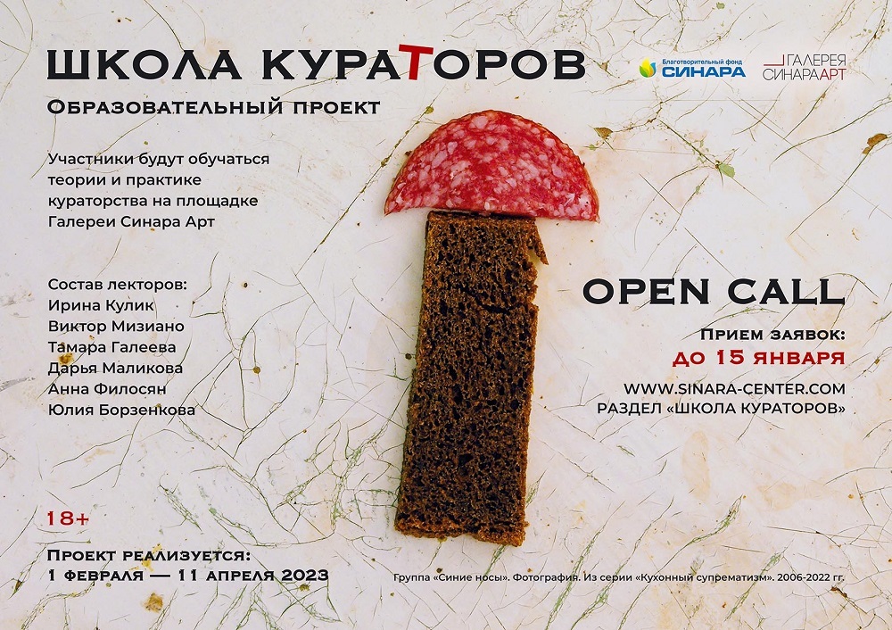 БФ «Синара» и Галерея Синара Арт объявляют творческий конкурс на участие в проекте «Школа куратора»