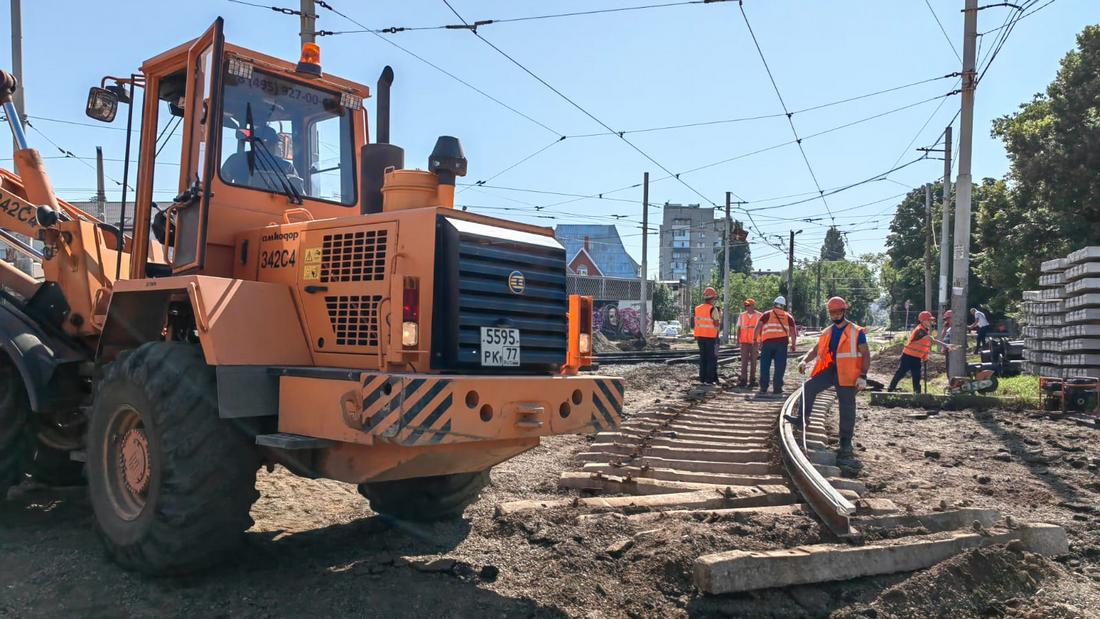 «Синара – ГТР Краснодар» начали первый этап переустройства трамвайного узла в Краснодаре