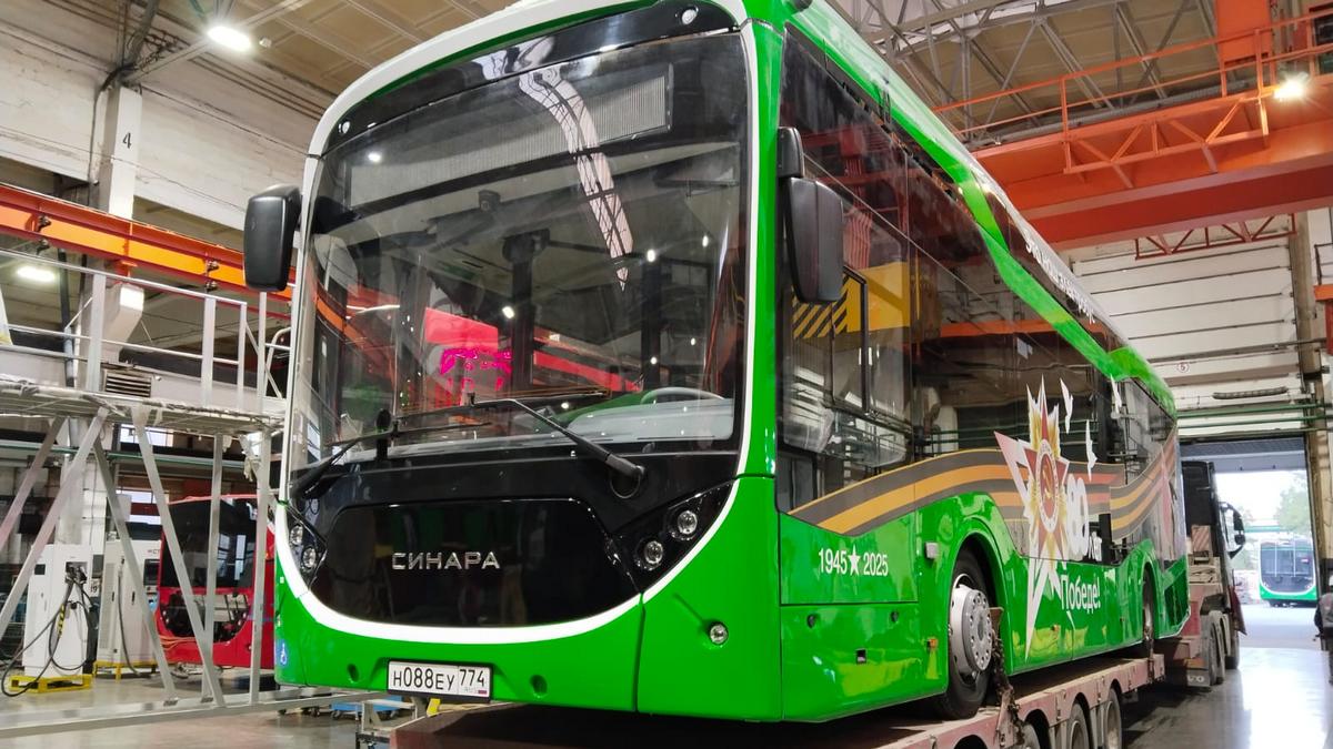 Низкопольный электробус «Синара-6253» отправился на тестовую обкатку в Магнитогорск