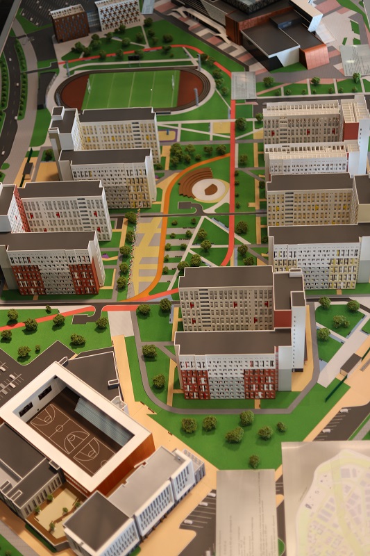 объемные макеты объектов Деревни Универсиады-2023 в районе Новокольцовский объемные макеты объектов Деревни Универсиады-2023 в районе Новокольцовский